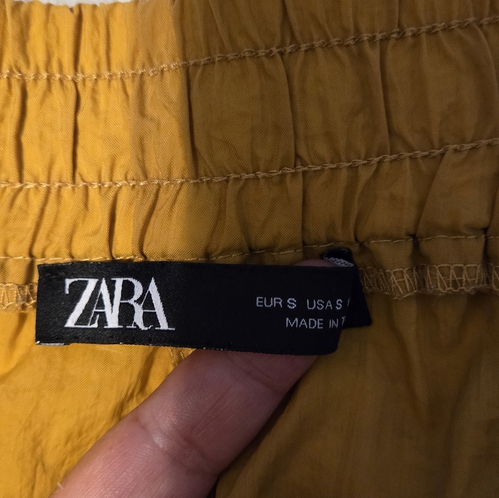 Zara Pants Jogger Women's Color Yellow Size Small - Picture 11 of 12
